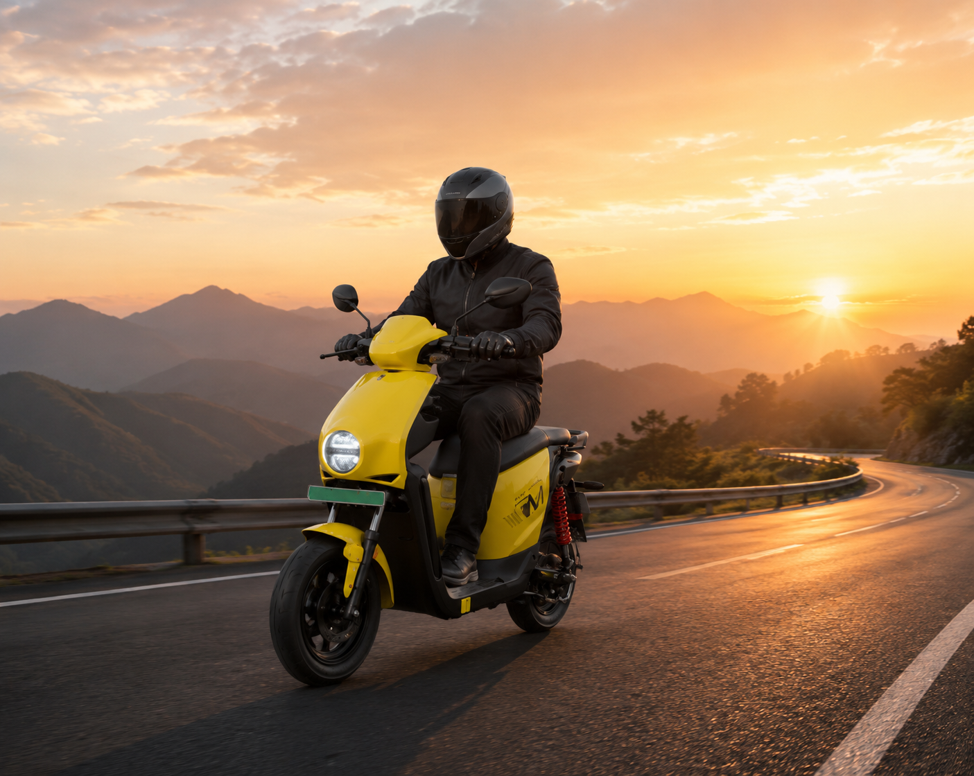 Motovolt M7 Scooter in action